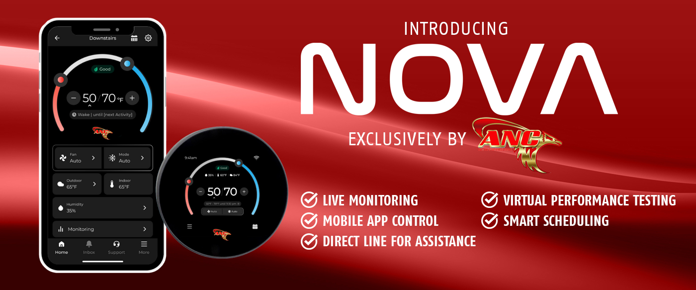 ANC Heating and Air Conditioning - NOVA smart Thermostat